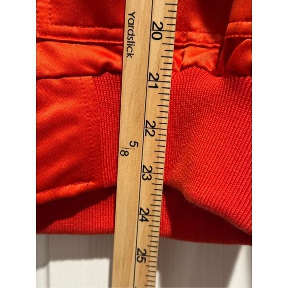 NWT ONLY THE BLIND Cherry Red Satin MOTORCYCLE BOMBER Unisex Small - Picture 12 of 16